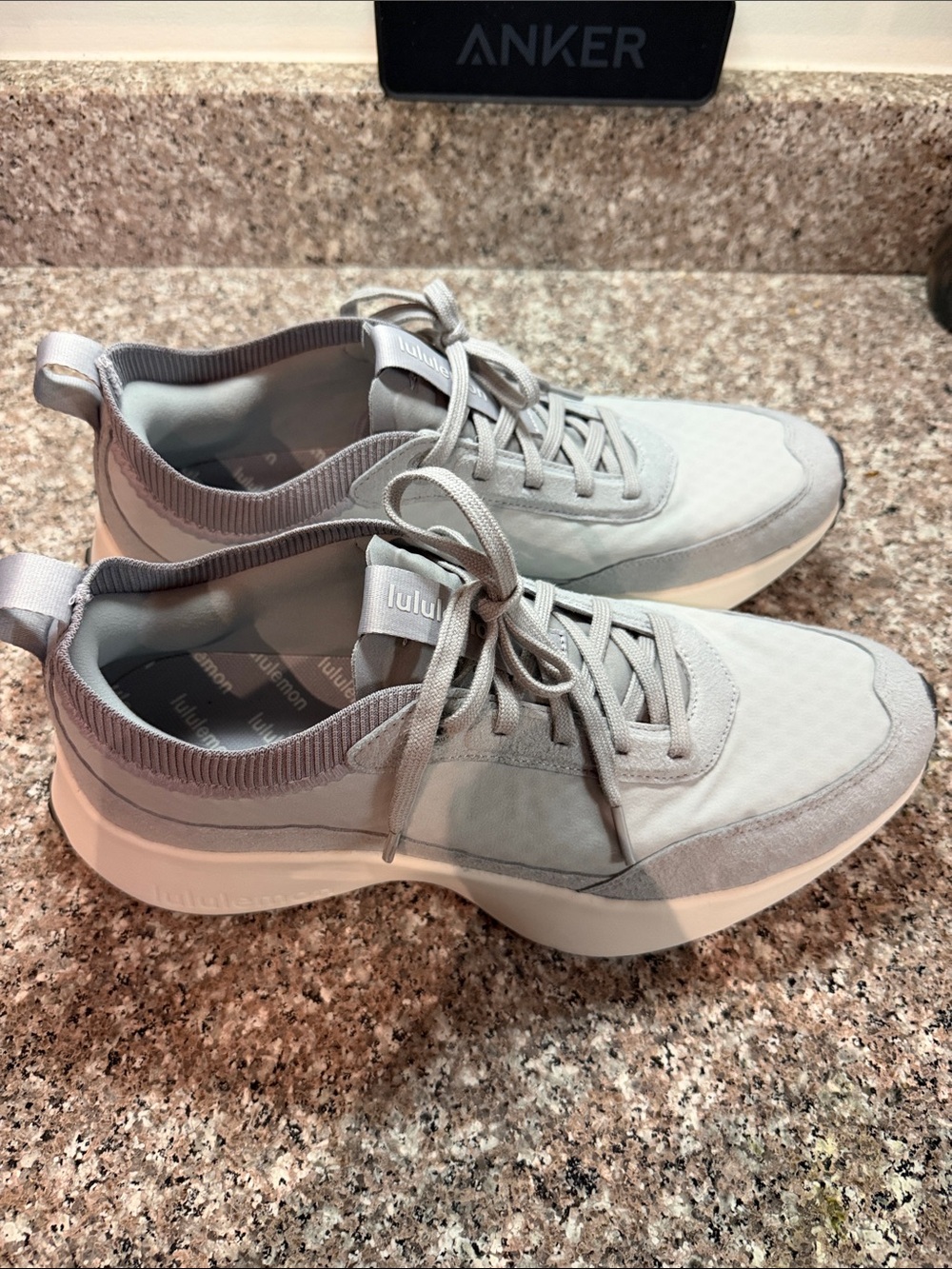 lululemon athletica Light Gray and White Men's CrossCity Sneaker